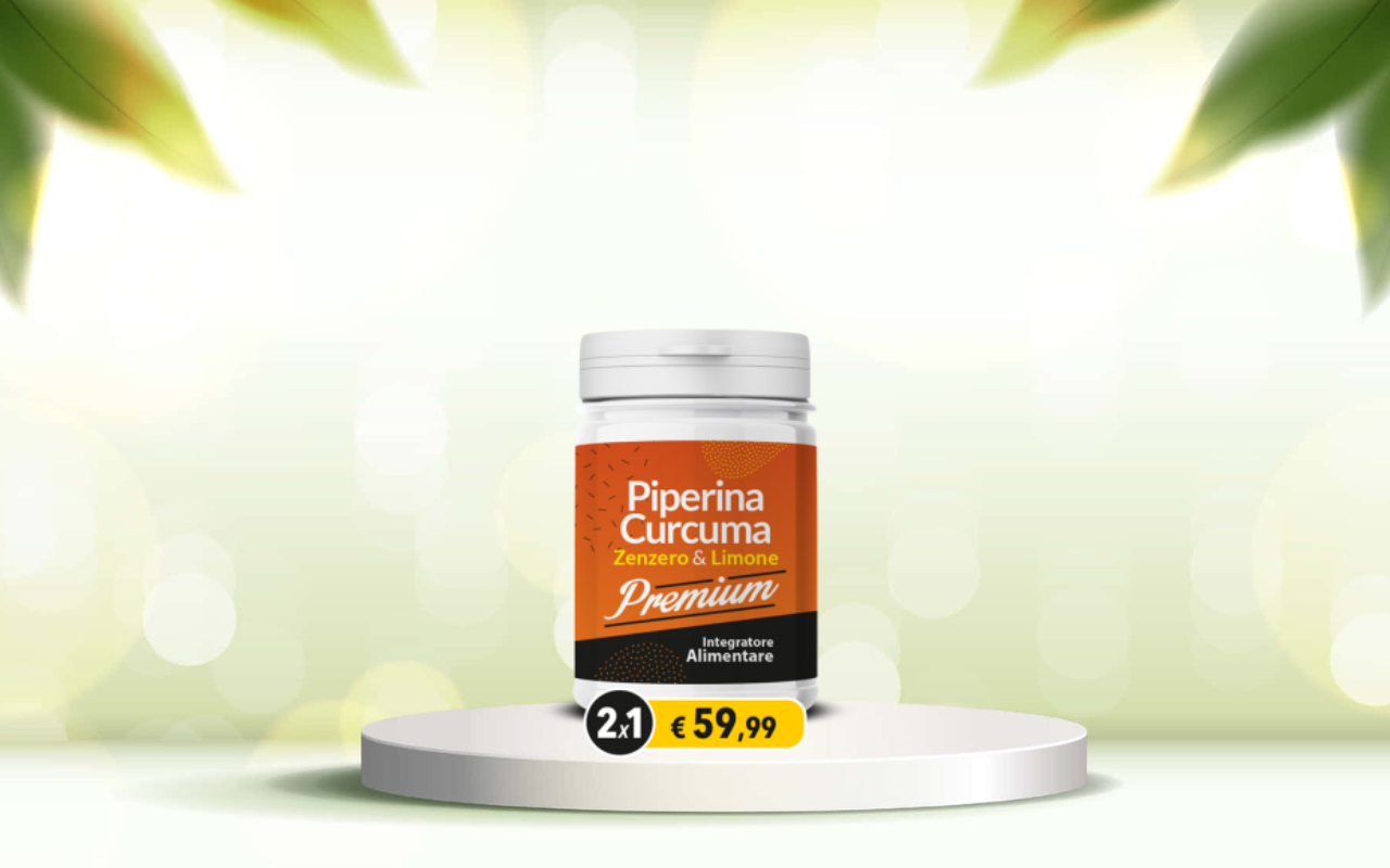 Prova Piperina e Curcuma Premium: detox naturale per intestino regolare e forma perfetta