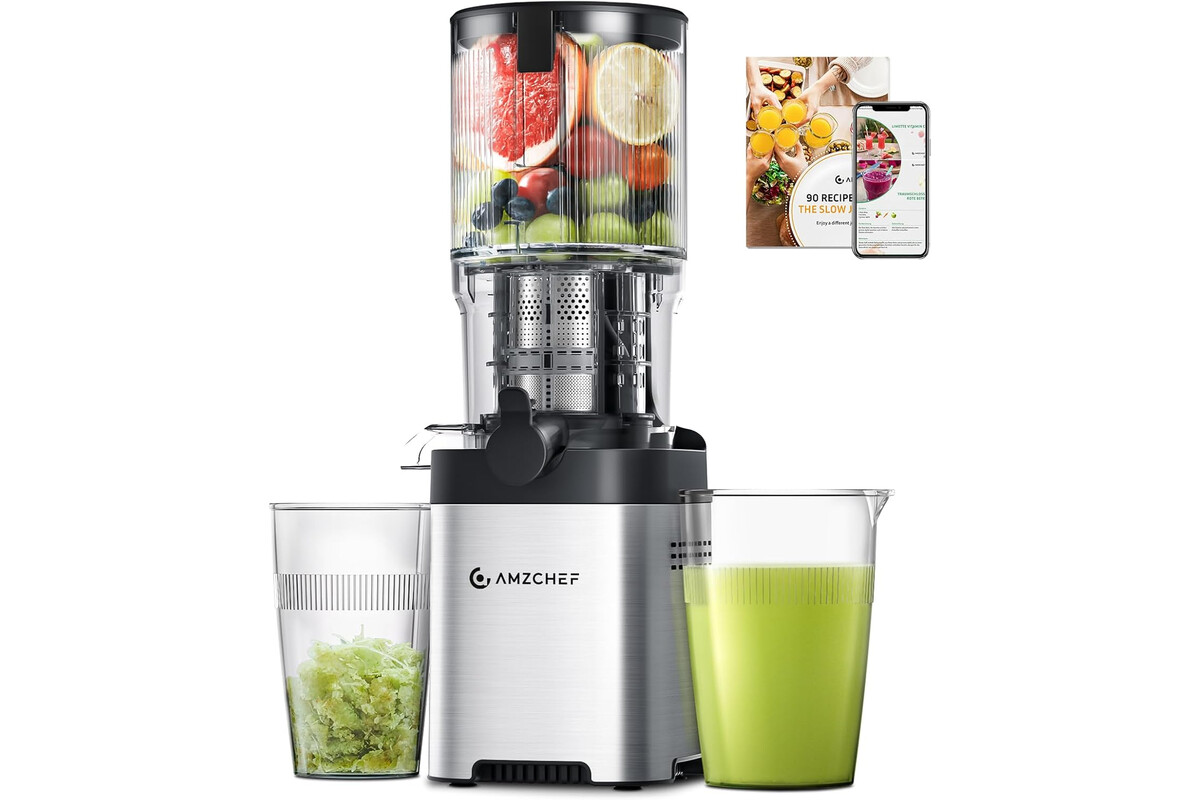 Risparmia tempo e soldi: spremi più frutta con il nostro slow juicer amzchef in offerta speciale