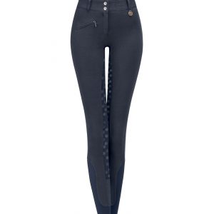 PANTALONI TERMICI DA EQUITAZIONE FUN SPORT, IN SILICONE, VITA ALTA