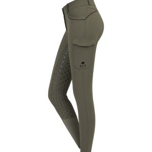 PANTALONI DA EQUITAZIONE CARGO GLORIA, VITA ALTA