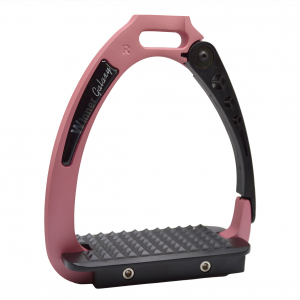 WINNER-S1693_STIRRUP_WITH_S1689_PAD_R_staffe_galaxy_sicurezza_cm_12_in_alluminio_winner_rosa_nero